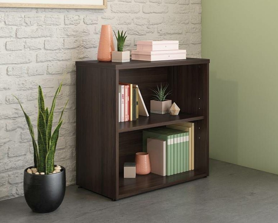 Bookcases & Shelves * | Low Price 2-Shelf Commercial Bookcase In Noble Elm Sauder 431766