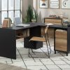 Desks * | Reliable Quality Acadia Way Modern L-Shaped Desk In Raven Oak Sauder 430751