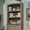 Desks * | New Threads Costa Library Hutch In Washed Walnut (Hutch Only) Sauder 428724