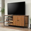 Storage Credenza * | Hot Selling 2-Door Tv Credenza In Prairie Cherry Sauder 429491