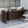 Desks * | Top Selling 72 Bowfront Executive Office Desk In Noble Elm Sauder 427471