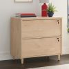 Filing Cabinets * | Special Style Clifford Place 2-Drawer Lateral File Cabinet In Natural Maple Sauder 433359