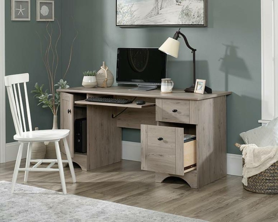 Desks * | Best Quality Computer Desk Lao In Laurel Oak Sauder 429448