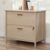 Filing Cabinets * | Best Choice Whitaker Point 2-Drawer Lateral File Cabinet In Natural Maple Sauder 429374