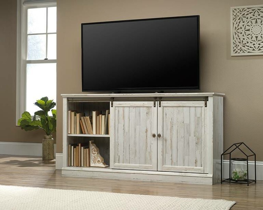 Storage Credenza * | Clearance Barrister Lane Credenza In White Plank Sauder 423674