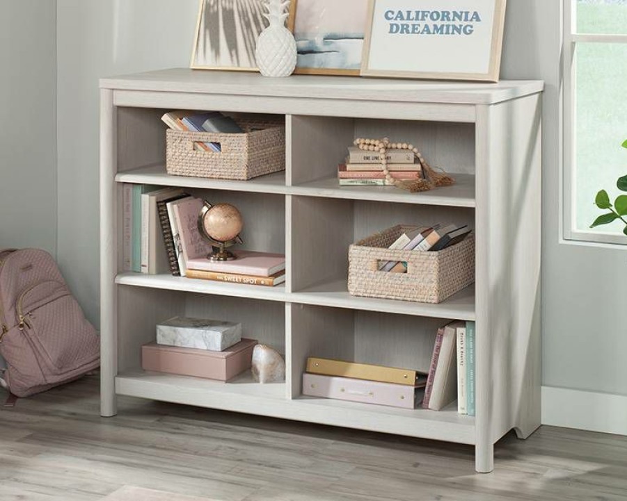 Bookcases & Shelves * | Shop Dover Edge Cubby Storage Bookcase In Glacier Oak Sauder 432065