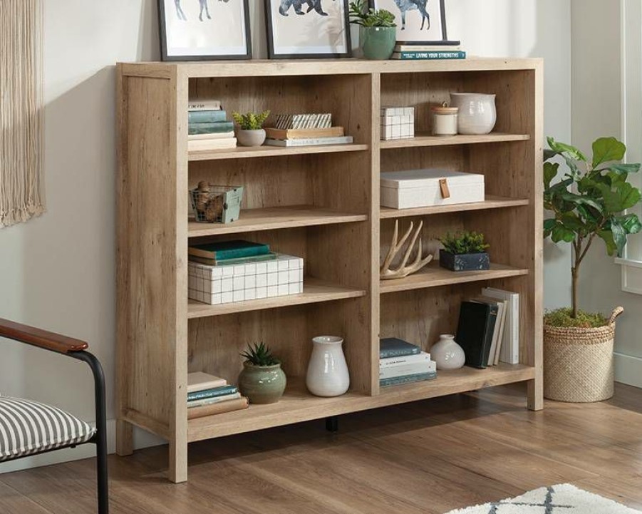 Bookcases & Shelves * | New Cubby Storage Bookcase In Prime Oak Sauder 433566