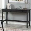 Desks * | Popular Rustic Writing Desk With Drawers In Raven Oak Sauder 431248