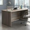 Desks * | New Threads 60 Bowfront Executive Desk In Hudson Elm Sauder 427428