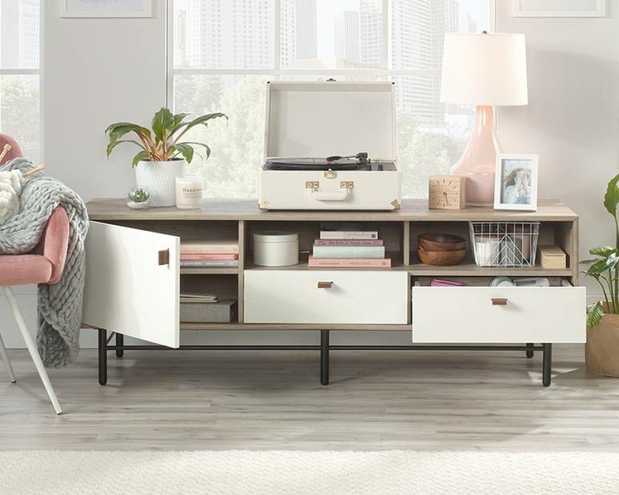 Storage Credenza * | Original Anda Norr Credenza In Sky Oak Sauder 422051