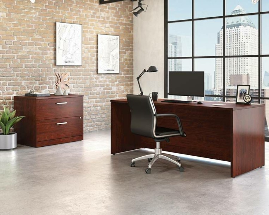 Desks * | Classical Affirm 72 X 30 Desk With Lateral File Sauder 430224