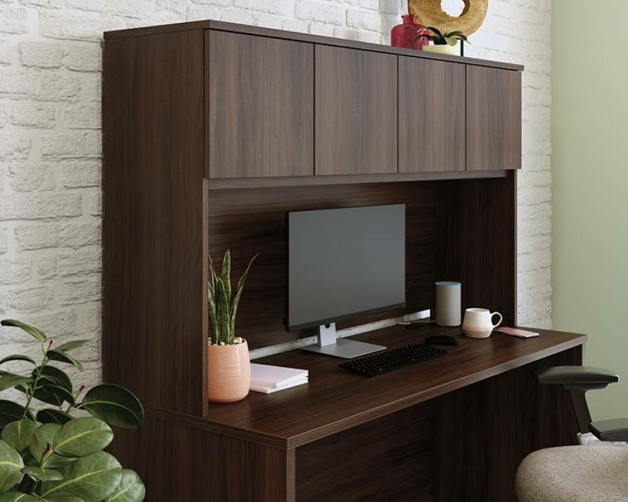 Desks * | Fashionable Affirm 60 Desktop Hutch In Noble Elm Sauder 427446