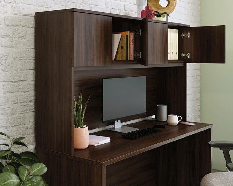 Desks * | Fashionable Affirm 60 Desktop Hutch In Noble Elm Sauder 427446