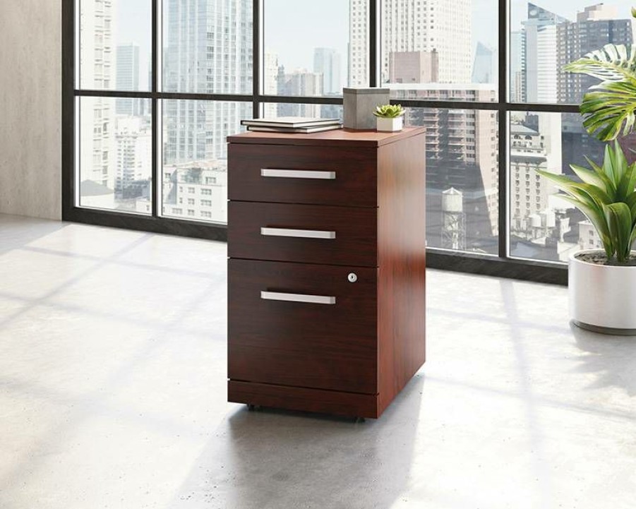 Filing Cabinets * | New Arrivals Affirm Commercial 3-Drawer Pedestal File Cabinet Sauder 426268