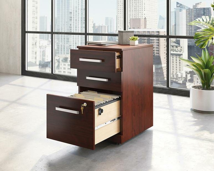 Filing Cabinets * | New Arrivals Affirm Commercial 3-Drawer Pedestal File Cabinet Sauder 426268