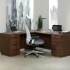 Desks * | Original Palo Alto 72 Commercial L-Shaped Desk For Office In Spiced Mahogany Sauder 427798