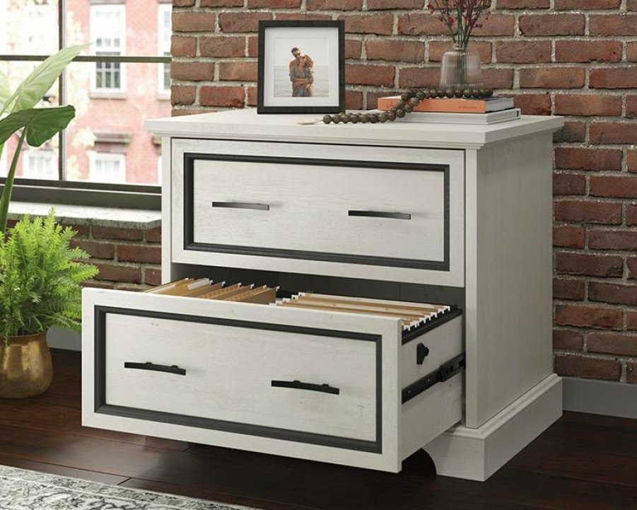 Filing Cabinets * | New Carolina Grove 2-Drawer Lateral File Cabinet In Winter Oak Sauder 429548