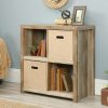 Bookcases & Shelves * | Clearance Homeplus 4-Cube Bookcase In Lintel Oak Sauder 423501