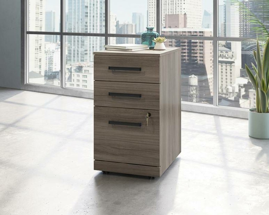 Filing Cabinets * | Online Discount Commercial 3-Drawer Pedestal File Cabinet Sauder 427873