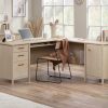 Desks * | New L-Shaped Home Office Desk In Natural Maple Sauder 429368