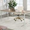 Desks * | New Arrivals Bergen Circle 72 X 30 Office Table/Desk In Kiln Acacia Sauder 426298