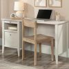 Desks * | Best Quality Larkin Ledge Single Pedestal Desk With Drawer In Glacier Oak Sauder 433624