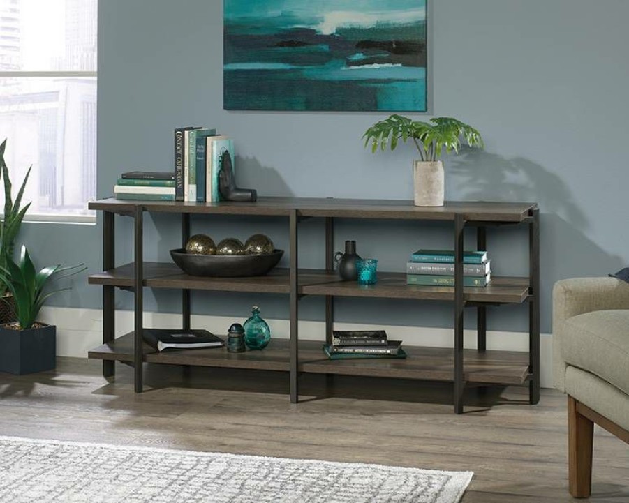 Storage Credenza * | Fashionable North Avenue Credenza In Smoked Oak Sauder 425084