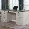 Desks * | Reliable Quality Executive Home Office Desk In Glacier Oak Sauder 432726