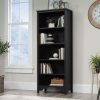 Bookcases & Shelves * | Reliable Quality Dawson Trail 5-Shelf Display Bookcase In Raven Oak Sauder 427418