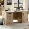 Desks * | Best Quality Mason Peak 60 Commercial Office Desk With Storage In Prime Oak Sauder 427802