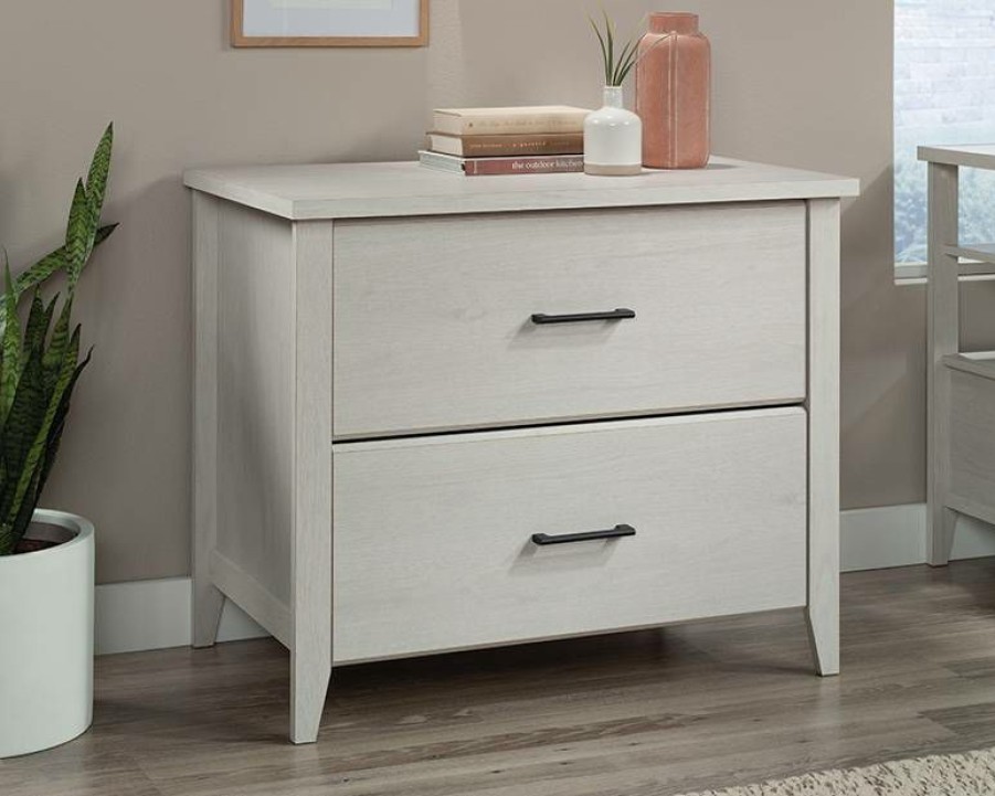 Filing Cabinets * | Store 2-Drawer Lateral File Cabinet In Glacier Oak Sauder 432011