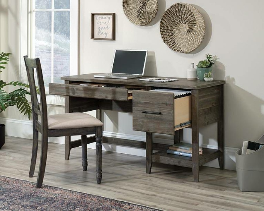 Desks * | Fashion Summit Station Single Pedestal Desk With Filing Drawer Sauder 429320