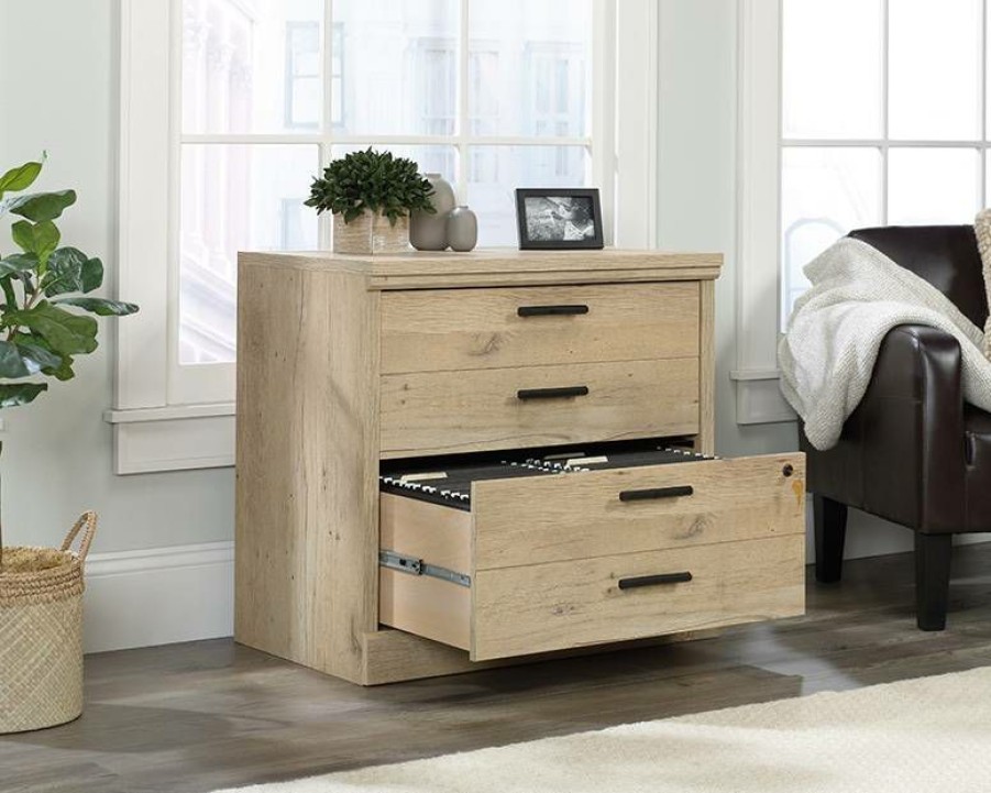 Filing Cabinets * | New Arrivals Aspen Post Lateral File Pmo In Prime Oak Sauder 427013