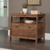 Filing Cabinets * | Outlet Sale Trestle 1-Drawer Lateral File Cabinet In Vintage Oak Sauder 428838