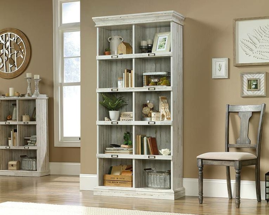 Bookcases & Shelves * | New Barrister Lane Tall Bookcase In White Plank Sauder 423671