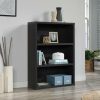 Bookcases & Shelves * | Clearance Miscellaneous Storage 3-Shelf Display Bookcase In Raven Oak Sauder 427265