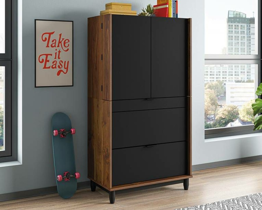 Storage Credenza * | Hot Selling Harvey Park Computer Cabinet Gw A2 Sauder 430053