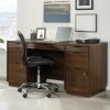 Storage Credenza * | Special Style Palo Alto Office Credenza In Spiced Mahogany Finish Sauder 427791