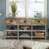 Storage Credenza * | Hot Selling Granite Trace Notched Entertain Cred Rc In Rustic Cedar Sauder 424895