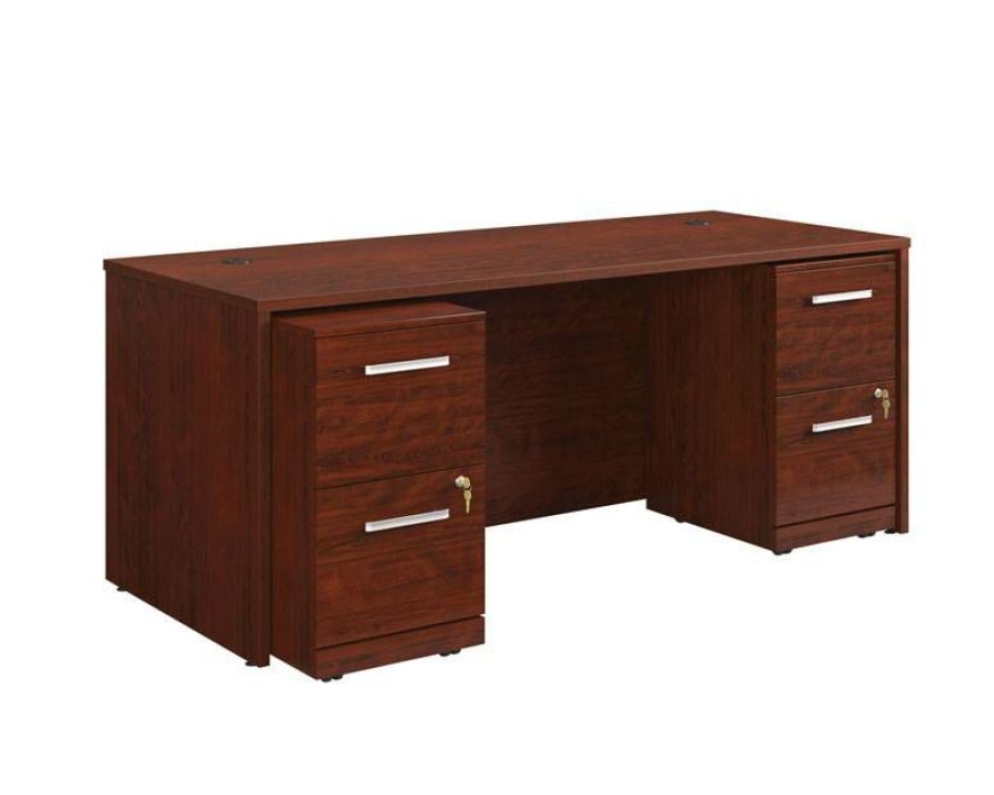 Desks * | New Affirm 72 X 30 4-File Double Ped Desk Sauder 430209