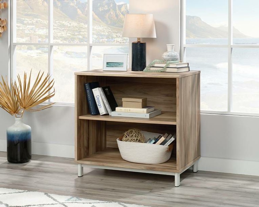 Bookcases & Shelves * | Store 2-Shelf Display Bookcase In Kiln Acacia Sauder 426293