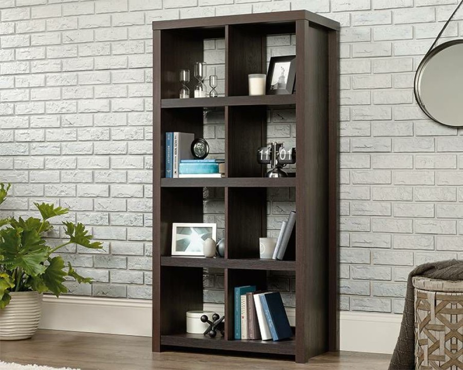 Bookcases & Shelves * | Best Quality Homeplus 8-Cube Bookcase In Dakota Oak Sauder 424017