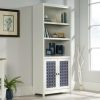 Bookcases & Shelves * | Best Price Cottage Road Library With Doors In Soft White Sauder 424153