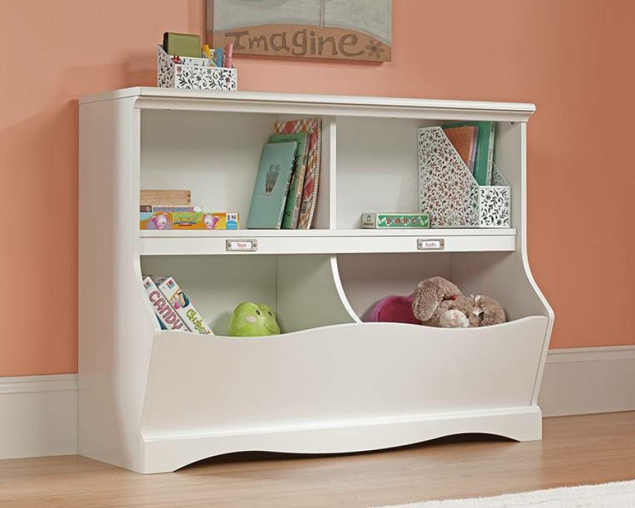 Bookcases & Shelves * | Shop Pogo Bookcase/Footboard In Soft White Sauder 414436