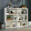 Bookcases & Shelves * | Best Price Short Cubby Display Bookcase In White Finish Sauder 427266