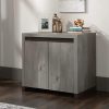 Bookcases & Shelves * | Fashion Manhattan Gate 2-Door Library Base Cabinet In Mystic Oak Sauder 429250