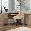 Desks * | Original Rollingwood L-Shaped Desk With Drawers In Brushed Oak Sauder 431433