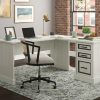 Desks * | Sale Online Carolina Grove L-Shaped Desk With Drawers In Winter Oak Sauder 429547