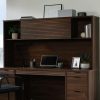 Desks * | Promotion Palo Alto Commercial Office Storage Hutch For Desk In Spiced Mahogany Sauder 427799