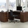 Desks * | Hot Selling Palo Alto 60 Commercial Office L-Shaped Desk In Spiced Mahogany Sauder 427793